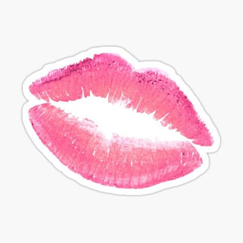 Pink Stickers for Sale | Redbubble Kiss Mark Wallpaper, Lipstick Photos, Lipstick Mark, Kiss Mark, Pink Stickers, Makeup Stickers, Preppy Stickers, Pink Lip Gloss, Stickers Cool