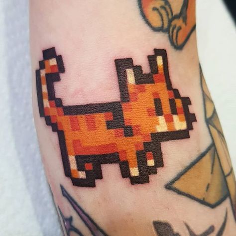 Stardew Valley Tattoo, Minecraft Tattoo, Cross Stitch Tattoo, Comic Book Tattoo, Valley Tattoo, Video Game Tattoos, Gamer Tattoos, Video Game Tattoo, Batman Tattoo