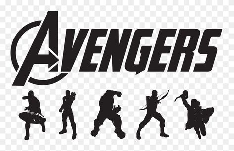 Avengers Svg Free, Avengers Silhouette, Marvel Silhouette, Marvel Svg, Superhero Silhouette, Avengers Logo, Image Svg, Silhouette Png, Cricut Craft Room