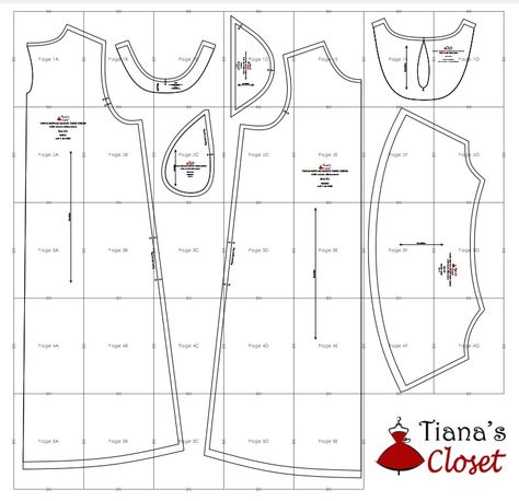 Free PDF sewing pattern: Tanya ruffled sleeve tunic dress – Tiana's Closet Tunic Sewing Patterns Free, Free Tunic Sewing Pattern, Tunic Pattern Free, Diy Ken Doll Clothes, Tunic Dress Patterns, Clothing Pattern Design, Nightgown Pattern, Free Printable Sewing Patterns, Dress Sewing Patterns Free