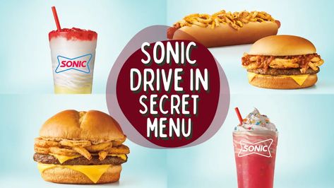 Chili Cheeseburgers, Sonic Restaurant, Sonic Menu, Chili Cheese Burger, Ice Cream Menu, Sonic Drive In, Secret Menu, Lime Pie, Key Lime Pie