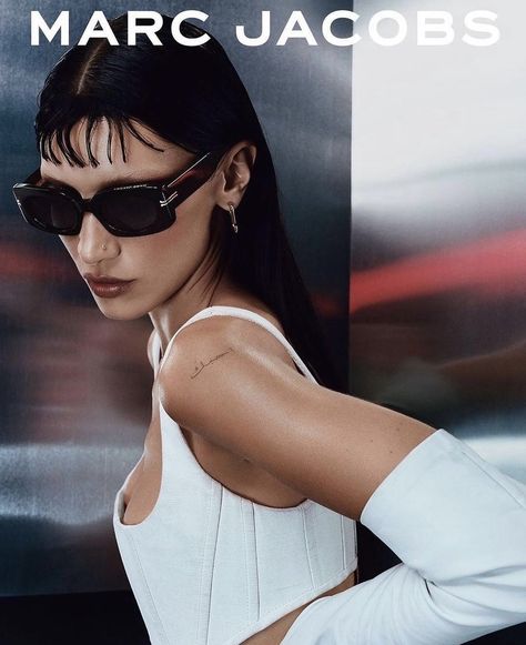 Bella Hadid Photoshoot, Futuristic Photoshoot, Bella Hadid Pictures, Marc Jacobs Eyewear, Y2k Photoshoot, Bella Hadid Photos, Eyewear Campaign, Harley Weir, Isabella Hadid