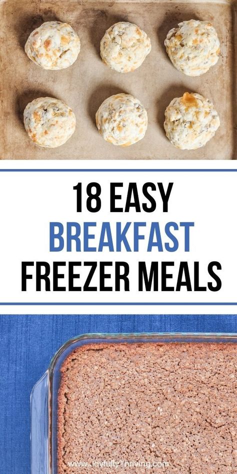 Bulk Freezer Breakfast, Batch Cook Breakfast, Freezer Meals Make Ahead Breakfast, Make Ahead Breakfast Casserole Freezable, Make Ahead Breakfast To Freeze, Freezable Breakfast Casserole, Breakfast Freezer Ideas, Freeze Ahead Breakfast, Make Ahead And Freeze Breakfast