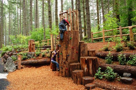 Nature Play Coming to Every Community - Nature Play & Learning Places:  Creating and Managing Places Where Children Engage with Nature - printable guide from NWF on creating such spaces Natural Outdoor Playground, Natural Play Spaces, Outdoor Play Space, Outdoor Play Spaces, Play Garden, Outdoor Play Areas, American Ninja Warrior, Diy Playground, Kids Outdoor Play