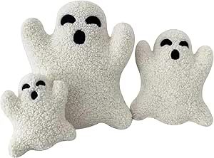 2024 New Ghost Pillow Halloween - Cute Ghost Shaped Plush Pillow, Halloween Ghost Decorative Throw Pillows, Soft Fluffy Plush Stuffed Halloween Ghost Pillow for Halloween Decor (#1-30cm/11.8in) Ghost Pillow, Casa Halloween, Halloween Throw Pillow, Funny Ghost, Halloween Pillows, Ghost Design, Cadeau Diy, Plush Pillow, Halloween Ghost