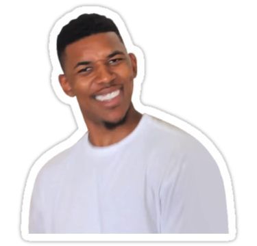 ?? Man - Meme Sticker Nick Young Meme, Nick Young, Stickers Whatsapp, Iphone Stickers, Snapchat Stickers, Red Bubble Stickers, John Mulaney, Bubble Stickers, Stickers Cool