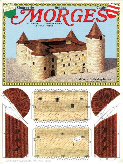 Morges | V&A Explore The Collections Free Paper Models Printable Templates, Dnd Papercraft, Castle Papercraft, Paper Castle, Paper Soldiers, Paper Buildings, Museum Of Childhood, Toy Catalogs, Fantasy Role Playing