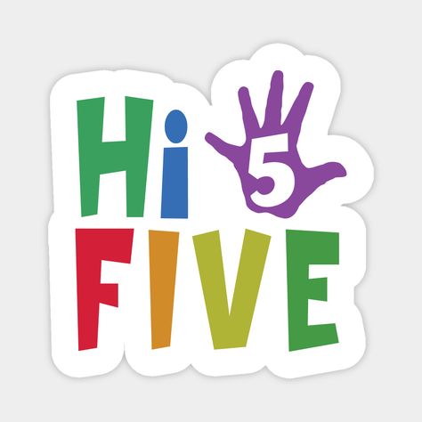 Hi, Five ! Perfect for the 5th birthday of cute kids, boys & girls! Makes a perfect gift for a daughter, son, or little sister, little brother of age 5 celebrating an awesome birthday party! -- Choose from our vast selection of magnets to match with your desired size to make the perfect custom magnet. Pick your favorite: Movies, TV Shows, Art, and so much more! Available in two sizes. Perfect to decorate your fridge, locker, or any magnetic surface with. Hi 5 Birthday Party Ideas For Boys, Hi 5 Birthday Party Ideas, Hi Five Birthday Party Ideas, Hi Five Birthday, Fifth Birthday Cake, 5th Birthday Boys, Thomas Birthday, Birthday Logo, Birthday 5