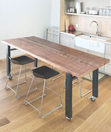 Industrial dining table