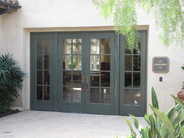 Quad French Doors, French Doors As Front Doors, French Doors To Porch, French Doors To Back Porch, 96” French Doors, Hinged French Patio Doors, Garage With French Doors, Basement Double Doors Exterior, Garage Door Conversion To French Doors