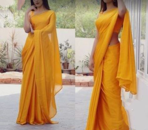 Ceremony Outfit, Desi Vibes, Anu Emmanuel, Sarees For Girls, Indian Sari Dress, Sari Dress, Plain Saree, Simple Sarees, Indian Fashion Saree