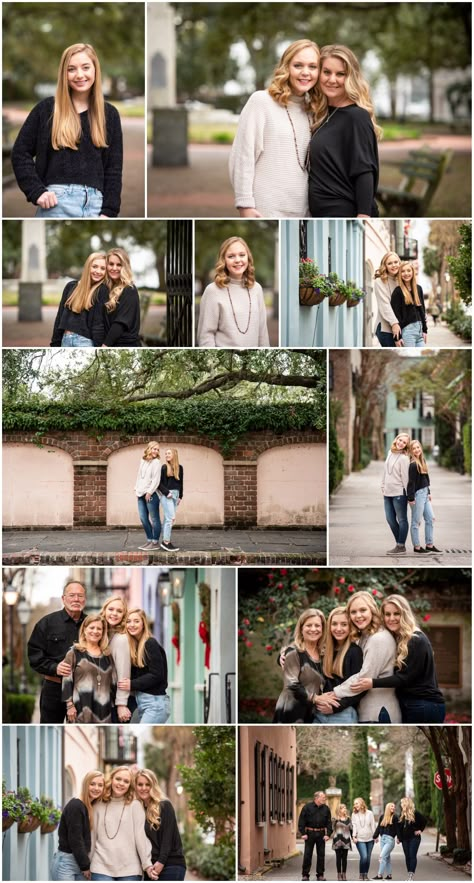 Posing families with older children or grandchildren can be a challenge. Here are some posing ideas for a family of older kids! #posingguide #charlestonsouthcarolina #familyposes #sisterposes #historiccharleston Family Pictures With Multiple Families, Poses For Small Families, Posing Older Families, Best Poses For Family Pictures, Photo Poses For Large Families, Posing Family Of 4 With Teens, Photography Poses For Families, How To Pose Families For Pictures, Grown Kids Family Pictures