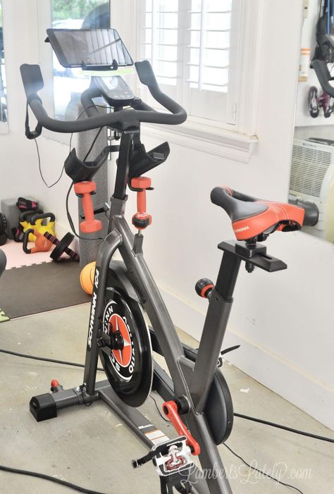 My DIY Peloton Bike Setup: How to Get a Peloton Experience for Less (Part 2) | Lamberts Lately Peloton Workout, Spin Bike, Peloton Bike, Work Hard Stay Humble, Spin Bikes, Indoor Bike, Indoor Cycling, Organization Printables, Cycling Workout