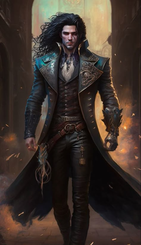 Steampunk Man Art, Fantasy Villian, Steampunk Art Fantasy, Vampire Steampunk, Fantasy Male Art, Fantasy Villain, Steampunk Mens Fashion, Steampunk Male, Vampire Men