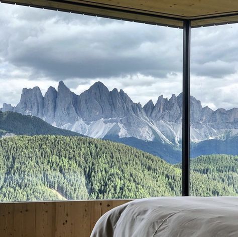 Forestis Hotel, Dolomites, Italy Forestis Dolomites, Tree House Hotel, Penthouse Views, Dream Vacations Destinations, Bedroom Views, Spa Design, South Tyrol, Forest Theme, Italy Photo