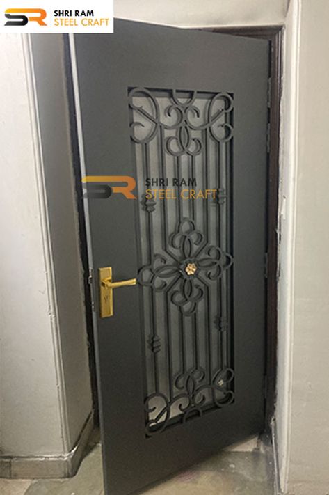 Iron Safety Door Design, Door Designs For Home, Safety Door Design, Safety Doors, Wrought Iron Security Doors, Latest Door Designs, Iron Security Doors, Home Gate Design, Safety Door