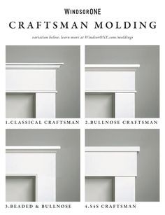 Craftsman Molding, Farmhouse Trim, Craftsman Trim, Interior Window Trim, Interior Door Trim, Trim Ideas, House Trim, Window Casing, Door Casing