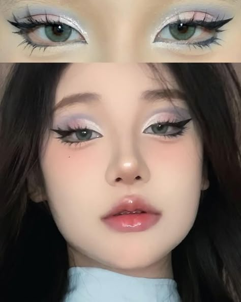 Makeup Asia, Makeup Ulzzang, Baking Makeup, Lovely Makeup, Doll Eye Makeup, Cute Eye Makeup, Ethereal Makeup, Edgy Makeup, Makeup Eye Looks