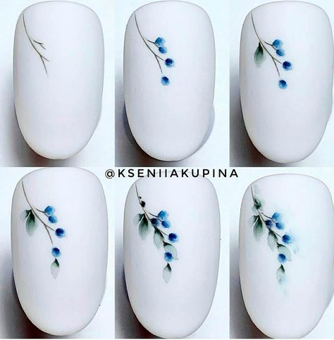 Nail Designs Step By Step, Water Color Nails, Nail Designs Tutorial, Nail Art Techniques, Floral Nail Art, Nail Art Videos, Flower Nail Art, Nail Art Hacks, Floral Nails