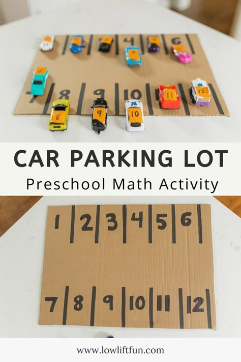 Low Lift Fun | Looking for a FUN math activity for preschoolers?! You will love this low prep activity for 2 year olds and 3 year olds at home!   Tap for details to set up this fun DIY kids activity for hands-on learning with toddlers and preschoolers!! How To Teach Math To Preschoolers, 4 Yo Homeschool, Pre K Learning Activities At Home, Sensory Math Activities, Learning Printables For Preschool, Play Based Math Activities For Preschool, Math Lesson Plans For Preschoolers, Fun Counting Activities Preschool, Homeschooling 3 Yo