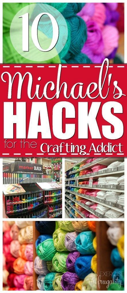 10 Michael's Hacks for the Crafting Addict-If you are a serious crafter, chances are you spend a lot of time (and money) at Michael's. But your hobby doesn't have to put you in debt. With these tips you can save a TON of money at Michael's! Michaels Craft, Money Frugal, Money Saving Strategies, Coupon Ideas, Crochet And Knitting, Diy Art Projects, Saving Ideas, Budget Friendly Recipes, Budget Planning