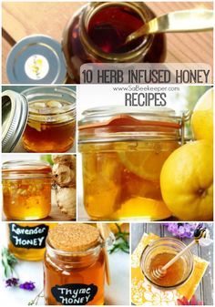 Honey Infused Recipes, Flavored Honey Recipes, Infused Honey Recipes, Honey For Sore Throat, Herb Infused Honey, Flavored Honey, Front Yard Flower Bed, Honey Bee Pollen, Fermented Honey