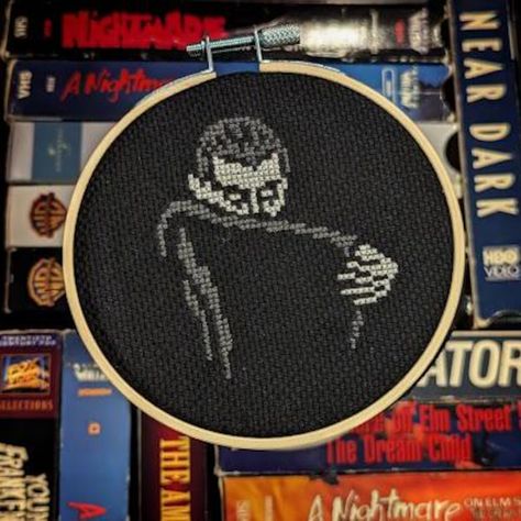 NightSkyStudioDee - Etsy Canada Dracula Cross Stitch, Scream Cross Stitch, Vampire Cross Stitch, Halloween Cross Stitch, Mini Monster, Chart Pattern, Halloween Cross Stitches, Pattern Collection, Halloween Home