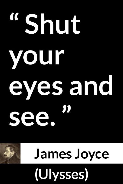 Sight Quotes Eye, James Joyce Tattoo, Ulysses Quotes James Joyce, James Joyce Quotes, Blind Quotes, Sight Quotes, Classical Books, Pic Quotes, Fnaf Au