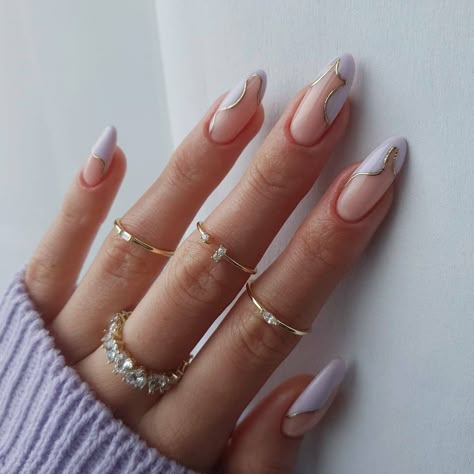 Lavender Nails, Minimal Nails, Almond Acrylic Nails, Neutral Nails, Minimalist Nails, Classy Nails, Fire Nails, Dream Nails, Tag Your Friends