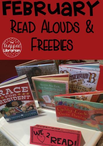 February Read-Alouds and Freebies! February Read Alouds, School Library Lessons, February Lessons, Kindness Week, Library Lesson Plans, Reading Pictures, February Classroom, Library Crafts, Valentines Day Book