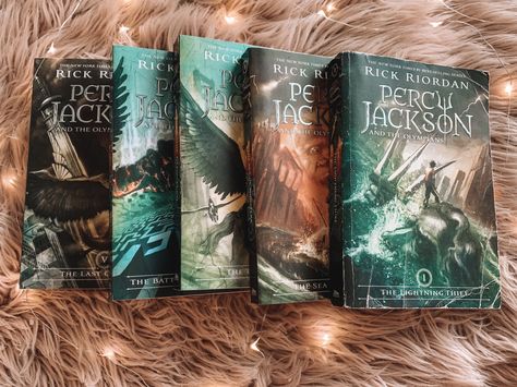 The Percy Jackson Series, Percy Jackson Series Books, Percy Jackson All Books, Percy Jackson Book Aesthetic, Book Percy Jackson, Percy Jackson Books Aesthetic, Percy Jackson Book Set, Percy Jackson Book Series, The Battle Of The Labyrinth