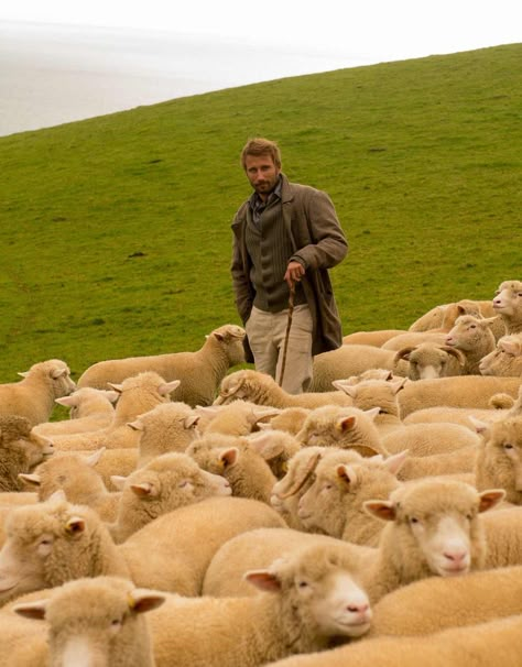 Matthias Schoenaerts as Farmer Oak in "Far from the Madding Crowd" (2015) Gabriel Oak Far From The Madding Crowd, Sheep Farmer Aesthetic, Far From The Madding Crowd Aesthetic, Mathias Schoenaerts, Far From Madding Crowd, Gabriel Oak, Far From The Madding Crowd, Matthias Schoenaerts, Madding Crowd