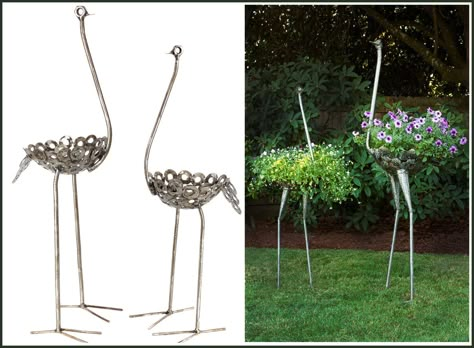 Metal Garden Art Diy, Garden House Interior, Modern Garden Landscape, Whimsical Garden Art, Landscape Design Ideas, Garden Decor Ideas, Garden Crafts Diy, Decoration Garden, Garden Deco