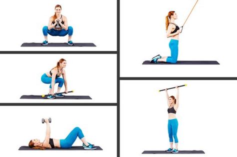 The Only 5 Exercises Women Need to Get Lean Exercises Women, Upper Back Muscles, Strength Training For Beginners, Lower Body Fat, Get Lean, Lean Muscle Mass, Build Lean Muscle, Senior Fitness, Fitness Workout For Women