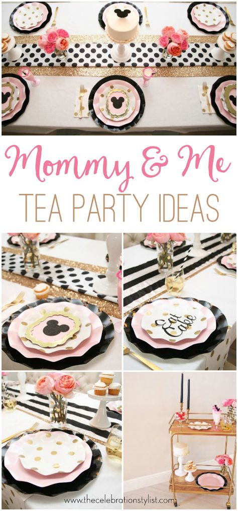 Mommy and Me Tea Party Ideas Mommy And Me Party Ideas, Mommy And Me Tea Party, Mothersday Ideas, Mouse Tea Party, Tea Party Ideas, Valentine Tea, Ladies Tea, Birthday Inspiration, Mommy Tips