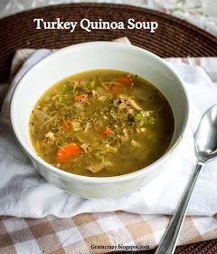 Turkey Quinoa Soup, Quinoa Soup Recipes, Slow Cooker Quinoa, Turkey Quinoa, Turkey Soup Recipe, Quinoa Soup, Healthy Bowls Recipes, Healthy Turkey, Wheat Free Recipes