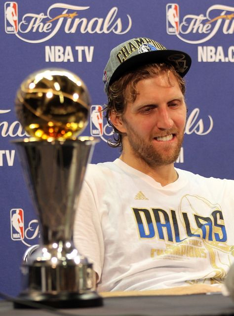 June 2011.  This makes me happy. Every time. Dirk Nowitzki Aesthetic, The Finals Nba Logo, Nba Decor, Dallas Basketball, Dirk Nowitzki, Lebron James 2016 Finals, Nba Tv, Nba Players Winning Championship, Tim Duncan