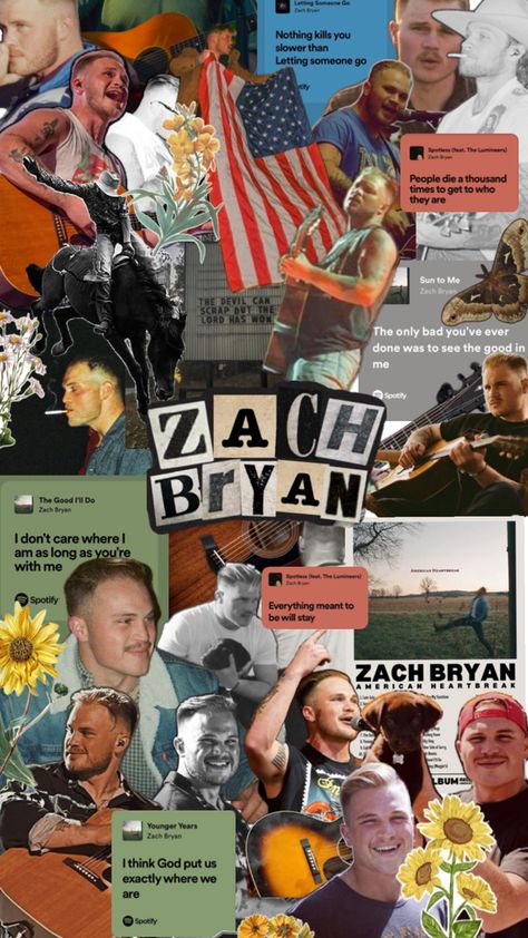 Zach Bryan Wallpaper Collage, Zach Bryan Phone Wallpaper, Zach Bryan Background, Country Music Wallpaper, Zach Bryan Aesthetic, Zac Bryan, Wallpaper Singers, Zach Bryan Wallpaper, Wallpaper Concert