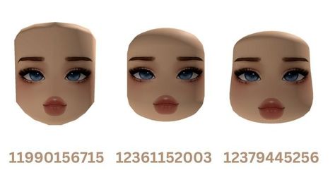 Cheeks Head Code Bloxburg, Roblox Face Code Woman Head, Roblox Books, Fete Emo, Roblox Brookhaven, Pale Face, Coding Shirts, High Hair, Bloxburg Decals Codes