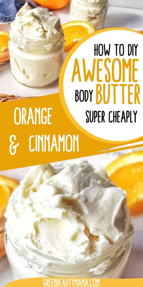 Whipped Orange Body Butter Recipe | Easy DIY Body Butter Recipe with Essential Oils Diy Whipped Coconut Oil Body Butter, Diy Christmas Body Butter, Natural Whipped Body Butter, Fall Body Butter Scents, Shae Butter Whipped Body Butter, Scented Body Butter Recipe, Mango Body Butter Recipe Diy, Whipped Body Butter Recipe Non Greasy, Diy Body Butter Recipes Whipped