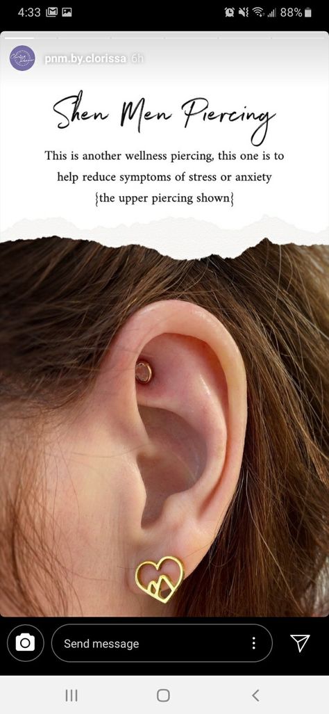 Shen Men Ear Piercing, Shen Men Piercing, Men Ear Piercing, Men Piercing, Ear Piercing, Ear Piercings, Piercings