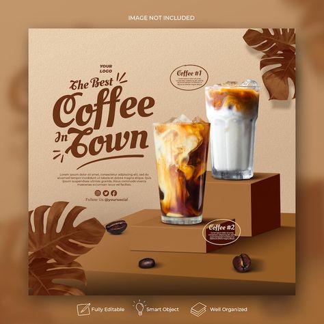 Banner Coffee, Coffee Advertising, Food Banner, About Coffee, Cold Coffee, Drink Menu, Banner Template, Best Coffee, Coffee Time