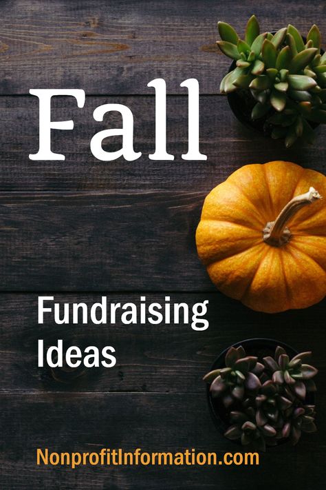 NonprofitInformation.com / Fundraising Ideas / Fall Easy Fall Fundraising Ideas, Fall Fundraising Ideas, Fall School Fundraiser Ideas, Fall Fundraiser Ideas, Pumpkin Fundraiser, Gofundme Tips Fundraising Ideas, Nonprofit Startup, Fund Development Nonprofit Fundraising, Easy Fundraisers