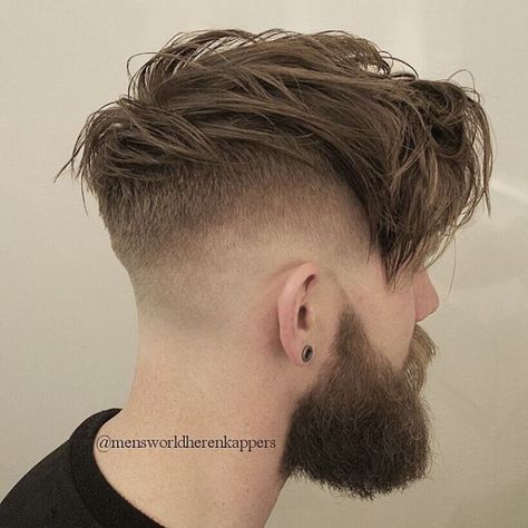 Long Top Undercut With Fade Cool Mens Haircuts, Receding Hairline, Men Haircut Styles, Classic Hairstyles, Popular Haircuts, Medium Hairstyles, Corte De Cabelo Masculino, Mens Haircuts Short, Hair And Beauty