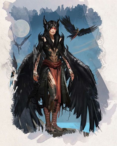 From Odyssey of the Dragonlords for D&D 5e. Strix Pathfinder, Siren Oc, Witcher Monsters, Greek Monsters, Pathfinder 2e, Bird People, Humanoid Creatures, Oc Inspiration, The Siren