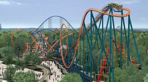 Cedar Point Roller Coasters, Roller Coaster Park, Cedar Point Ohio, Paper Roller Coaster, Amusment Parks, Scary Roller Coasters, Cedar Point Amusement Park, Coaster Projects, Cool Coasters