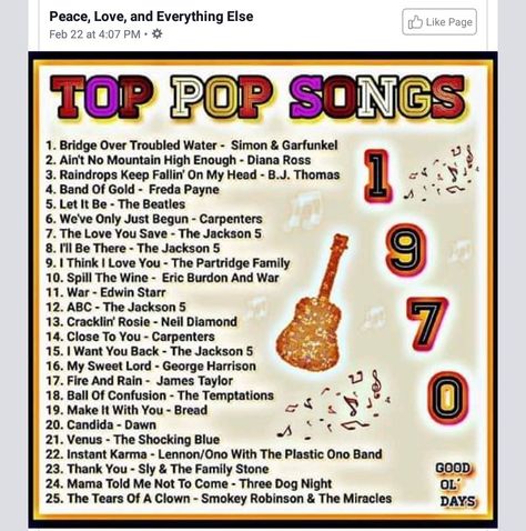 Empowering Songs, Country Music Playlist, Music Lists, Happy Songs, Beatles Wallpaper, Prayer Ideas, 70s Theme, Nostalgic Music, Guitar Man