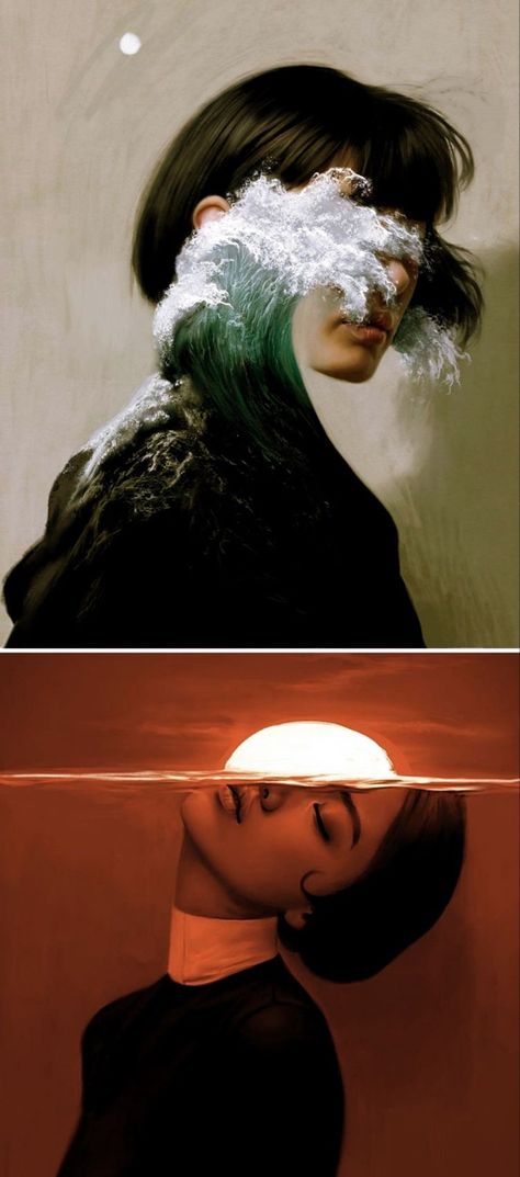 Aykut Aydoğdu Art, Surrealism Photography Portraits, Wallpaper Artistic Art, Eyes Aesthetic Art, Creative Self Portrait Art, Aesthetic Portrait Art, Surreal Portrait Art, Portrait Ideas Art, Artsy Portraits