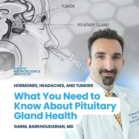 The pituitary gland might be small, but it plays a massive role, controlling everything from growth to metabolism. But what happens when this critical gland is threatened by tumors? 

Dr. Garni Barkhoudarian delves into the challenges of treating pituitary tumors, highlighting leading-edge techniques that prioritize both tumor removal and the preservation of this essential gland's function. Pituitary Gland Tumor, Pituitary Gland, Thyroid Gland, Hormone Replacement, Hormone Levels, Growth Hormone, Neuroscience, Health Problems, Pain Relief