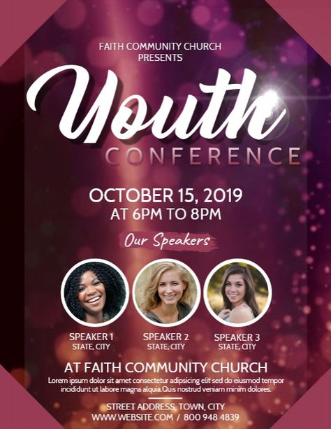 youth conference templates, church flyers, youth church conference flyer videos, youth church flyer templates, inspirational templates, religion, youth. Youth Conference Flyer, Youth Logo, Board Meeting, Youth Conference, Logo Samples, Conference Design, Flyer Template, Bible Study, Logo Design